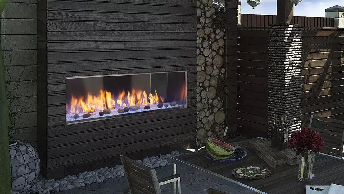 Lanai Outdoor Gas Fireplace