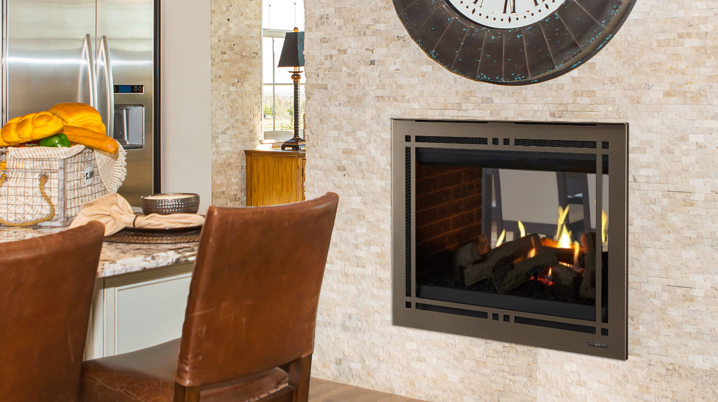 Majestic Meridian Series Traditional Gas Fireplace